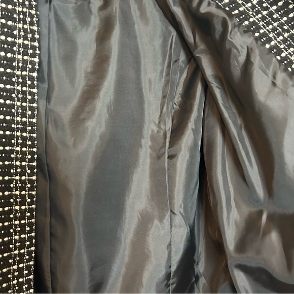 Fenn Wright Manson Black/White Tweed Open Front Blazer w/Beaded & Sequin Accent - Picture 10 of 12